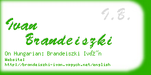 ivan brandeiszki business card